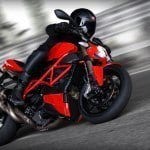 Fox Emerson Mr Ducati Guy on Motorbike Racing Around a Corner