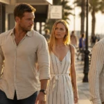 Why Straight Men Experiment with other men main image man looking at man while woman watches